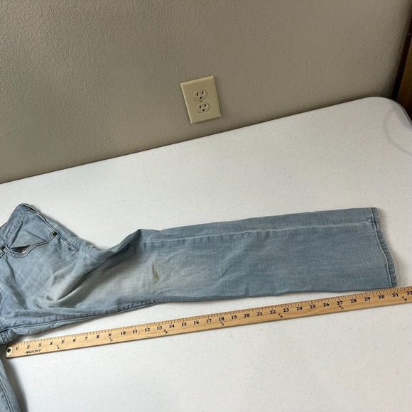 AJ Armani Men's High Rise Straight Leg Denim Jeans Blue Size 30/30 - Picture 12 of 16